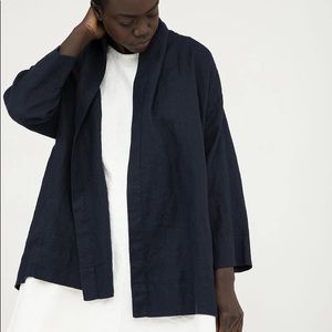 Elizabeth Suzann Clyde Jacket in Navy Linen - XS